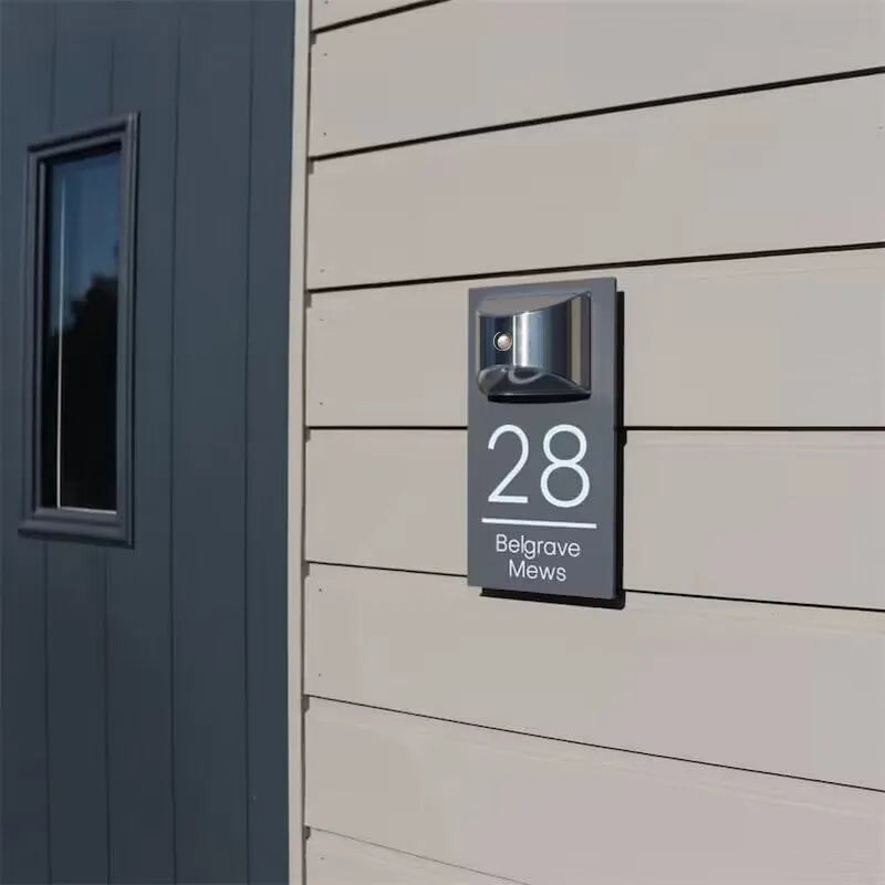 SunCraft™ Personalized Solar Door Plaque