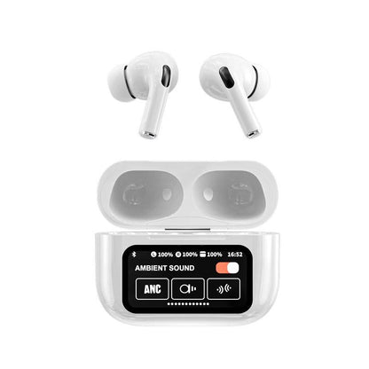 Touch Screen Noise-Cancelling Bluetooth Earphone for iPhone & Android