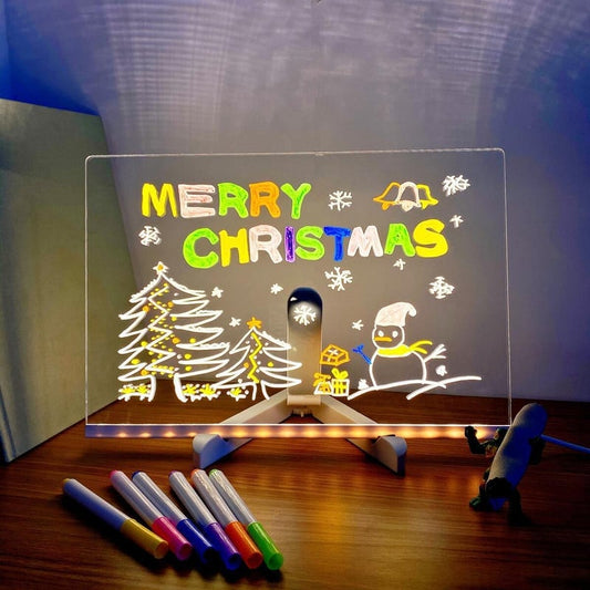 LED Acrylic Board with Colors - with 7 pen