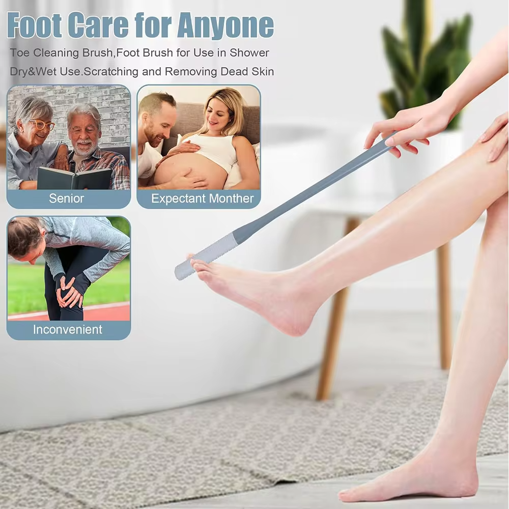 Toe gap cleaning brush