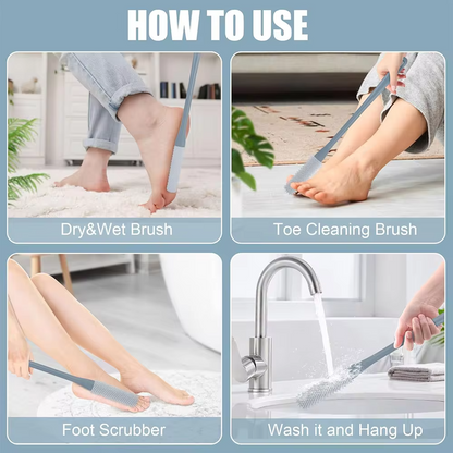 Toe gap cleaning brush