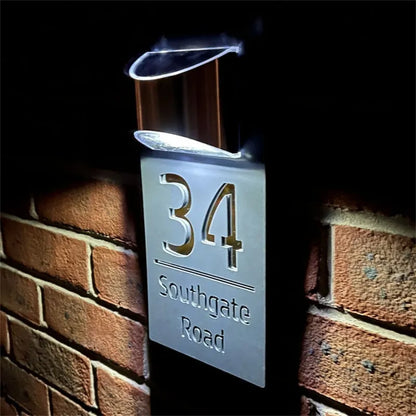 SunCraft™ Personalized Solar Door Plaque