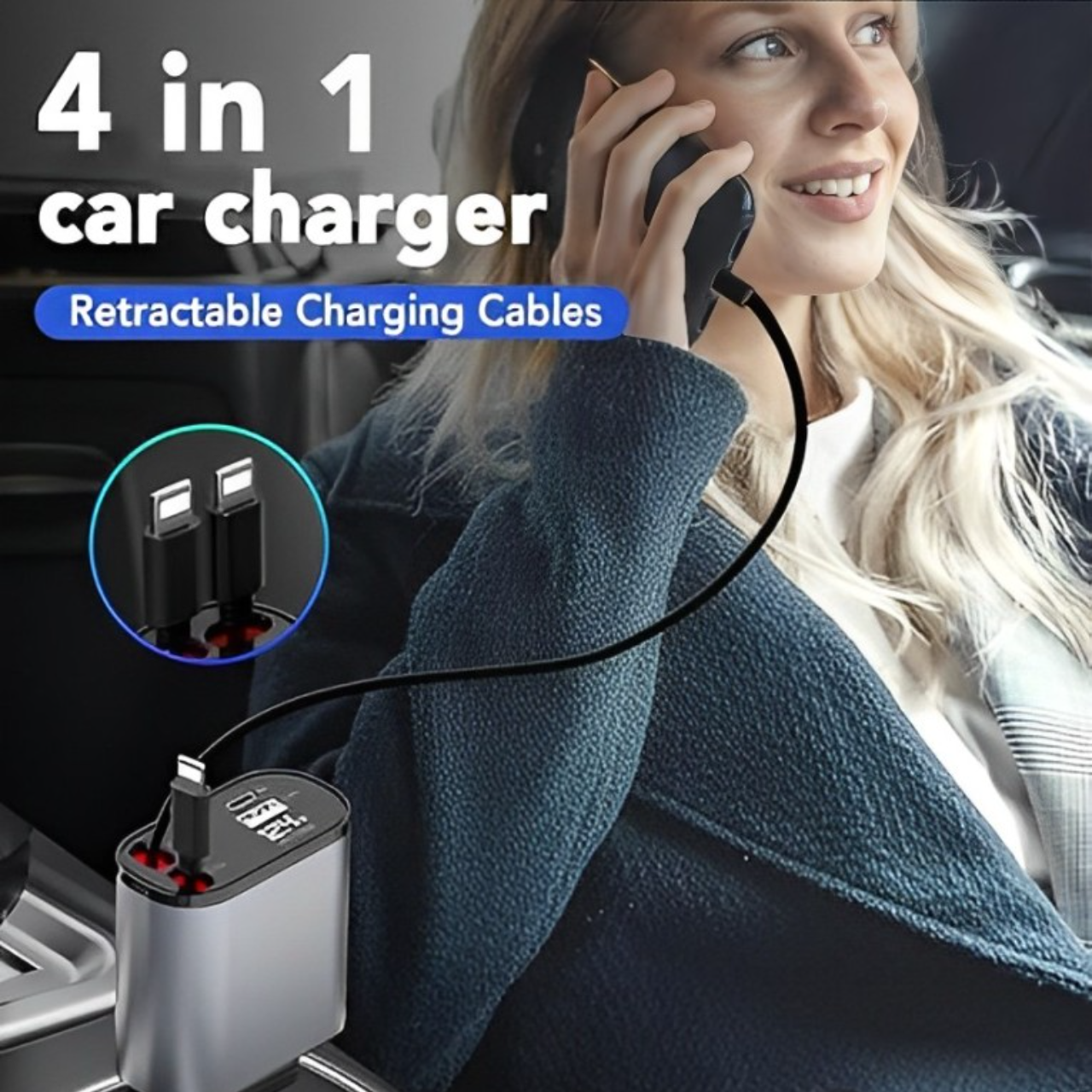 TECHZ™ - Retractable Car Charger