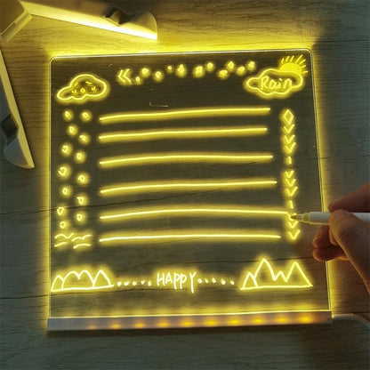 LED Acrylic Board with Colors - with 7 pen