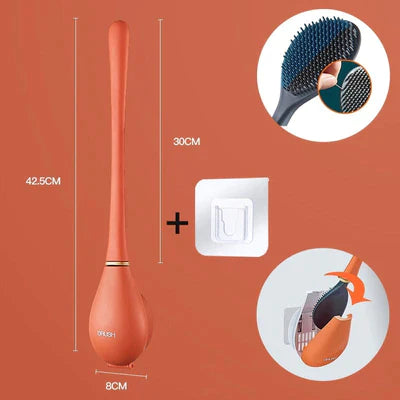 Brosse de toilette en silicone