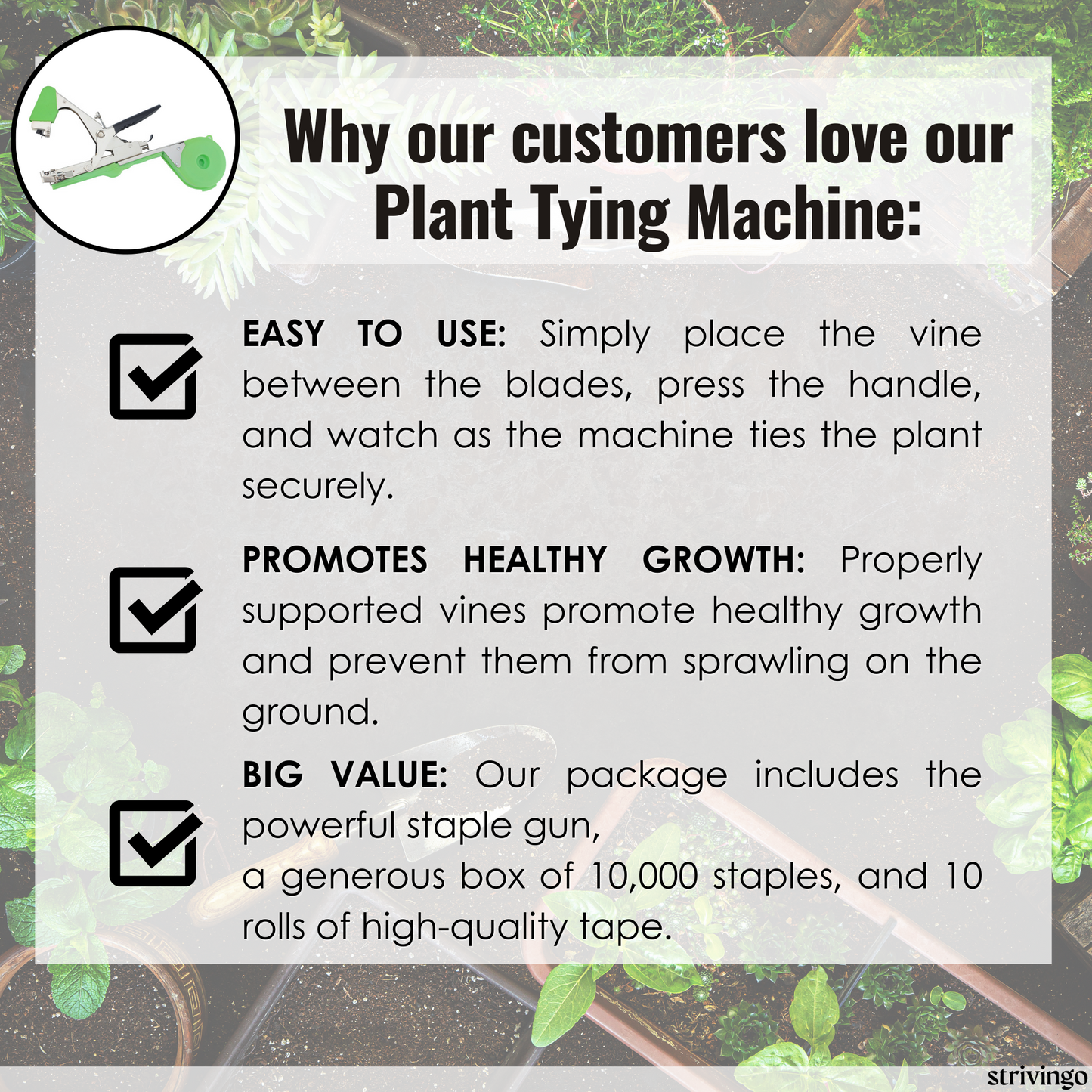 FixPlant™ Tying Machine | incl. 10 Rolls of Tape