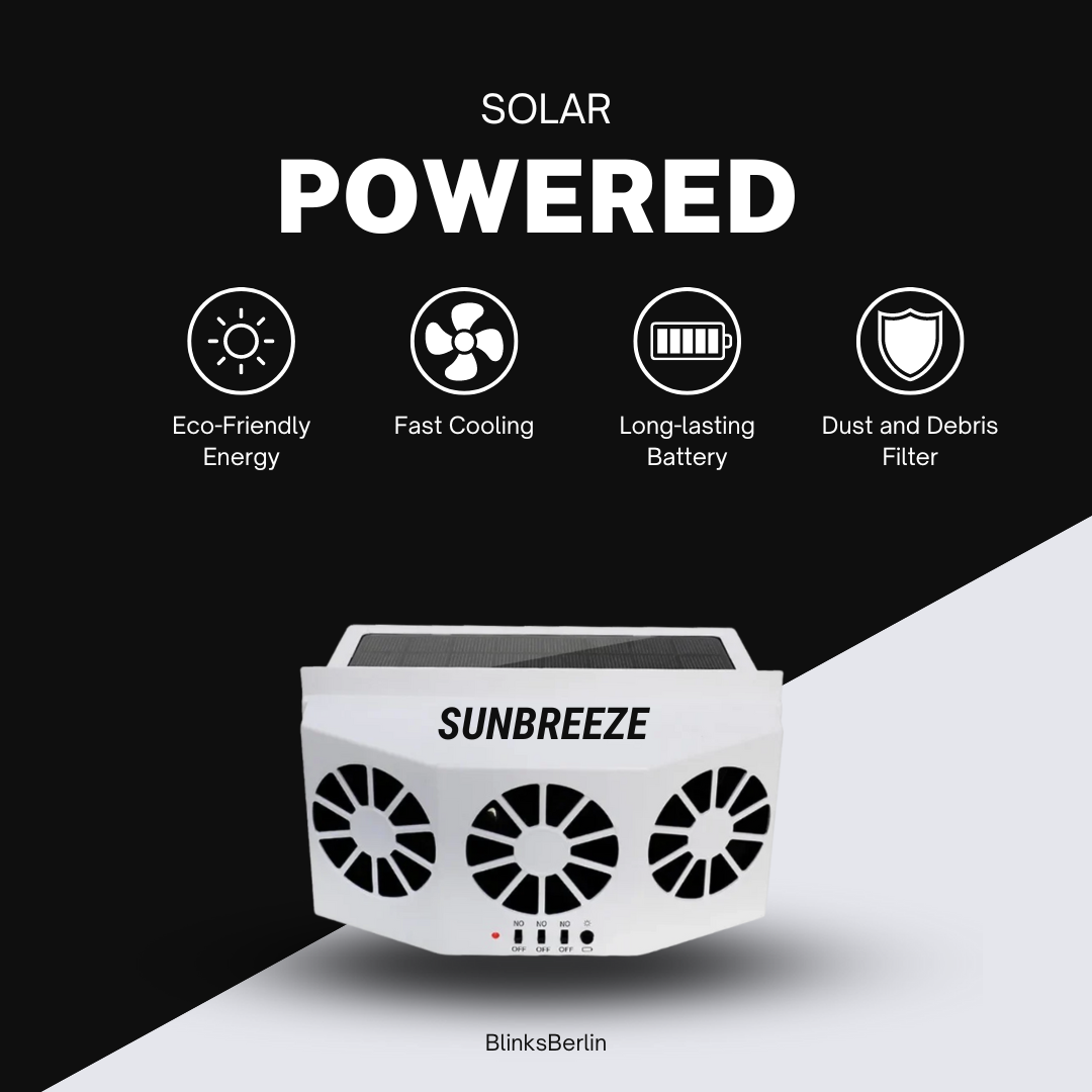 SunBreeze Auto™: Car cooler