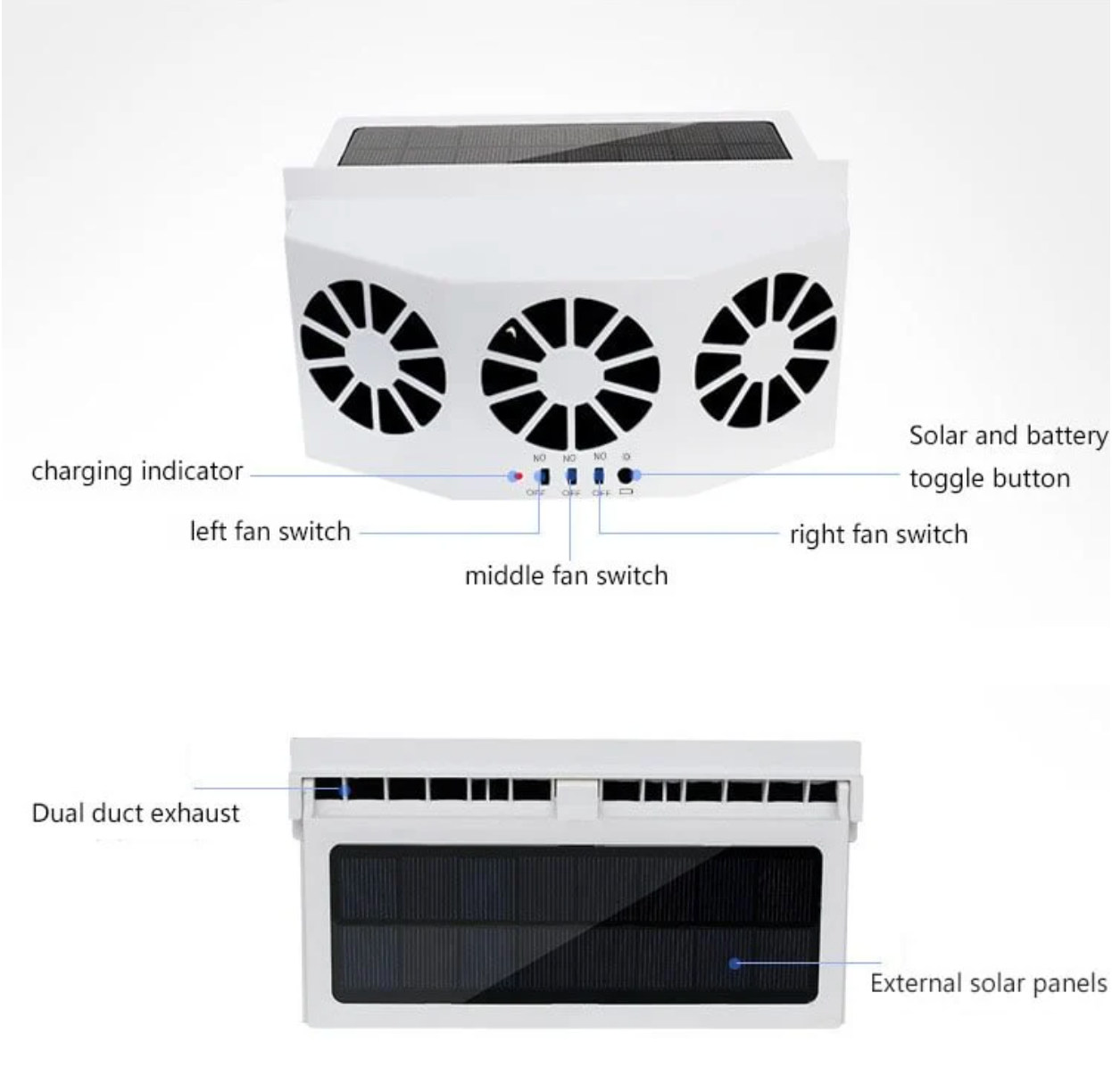 SunBreeze Auto™: Car cooler