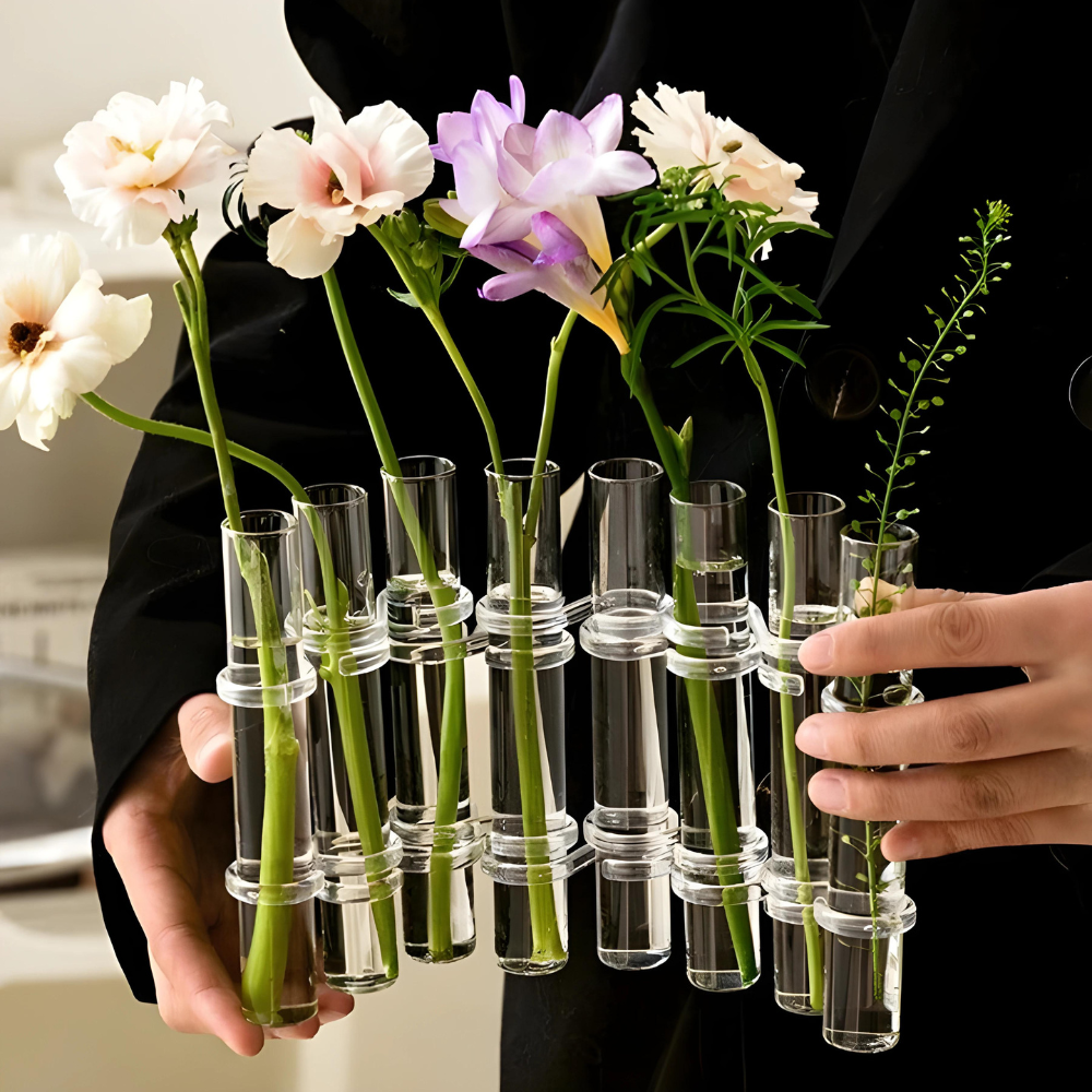 TwistTulip™ - Hinged flower glass vase