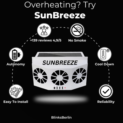 SunBreeze Auto™: Car cooler