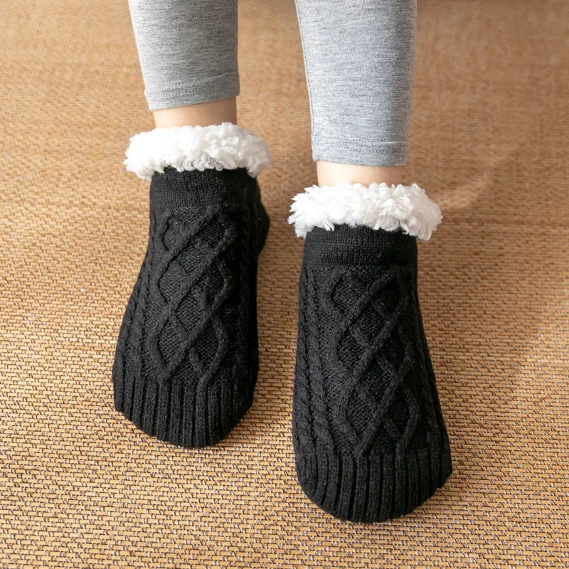 Warme pluche winterpantoffels 