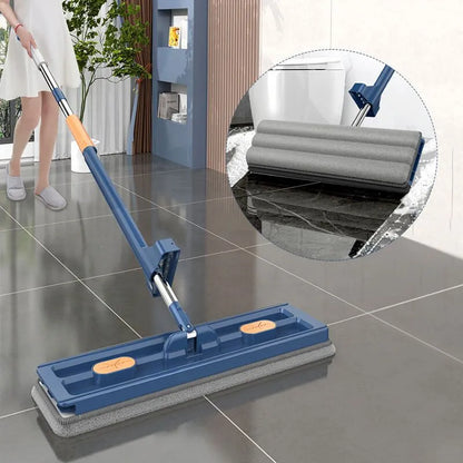 Lazy Mop 42 cm grand plat mains lavage gratuit ménage absorbant outil de nettoyage