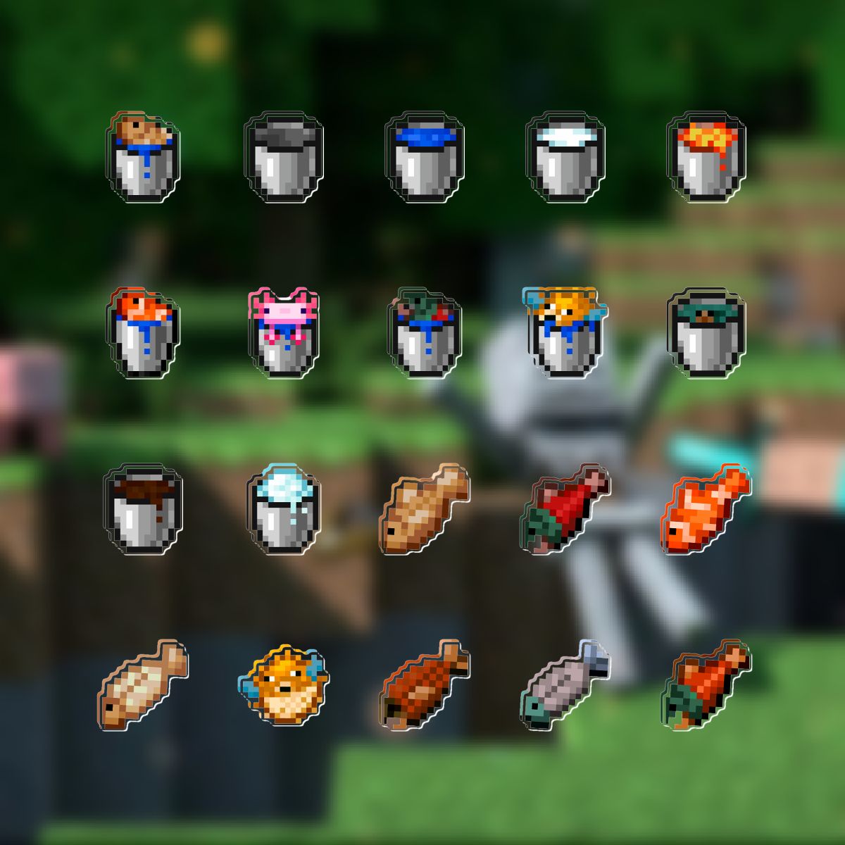 Bucket of Aquatic Mob - 20 pieces