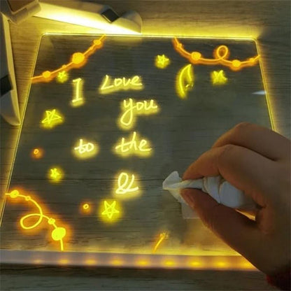 LED Acrylic Board with Colors - with 7 pen