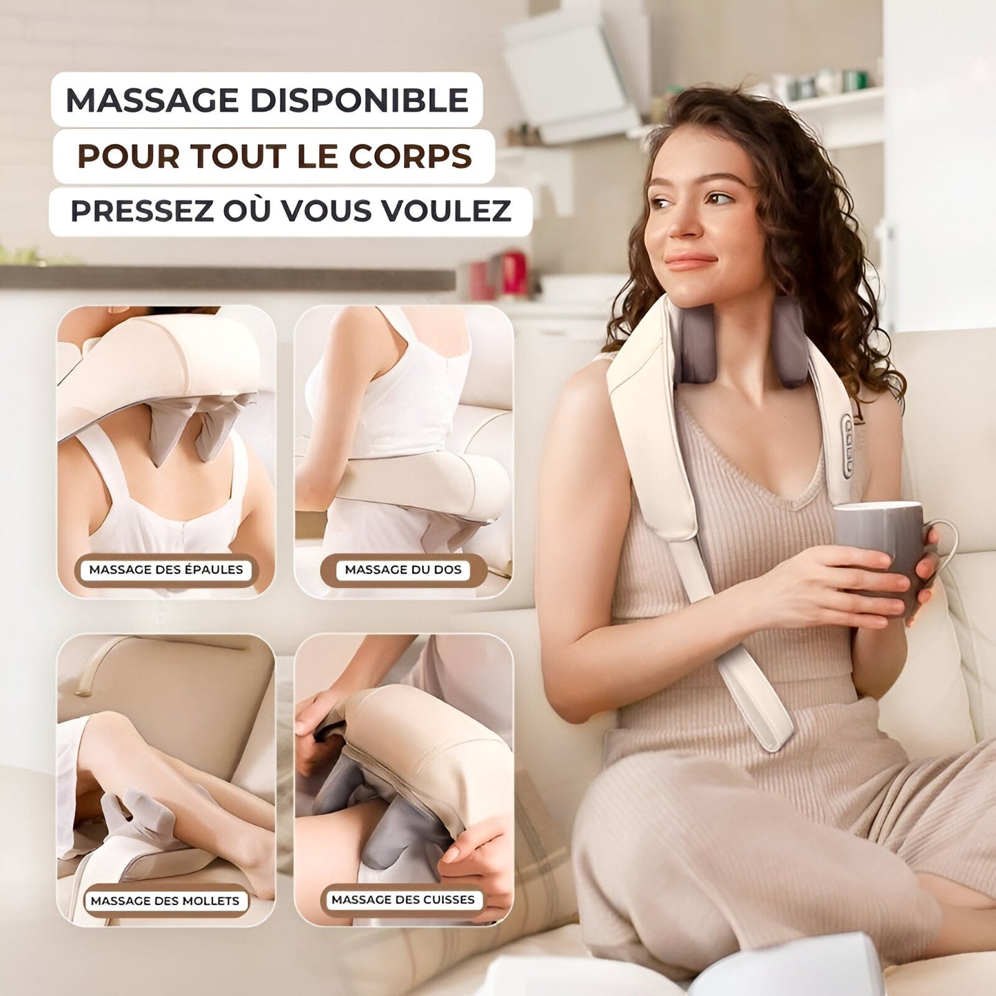 Masagy™ - Cervical and shoulder massager with heat